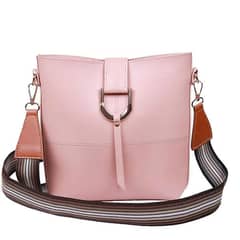 BagX_Wmen's PU Leather Bob Pink Cross Body Bag