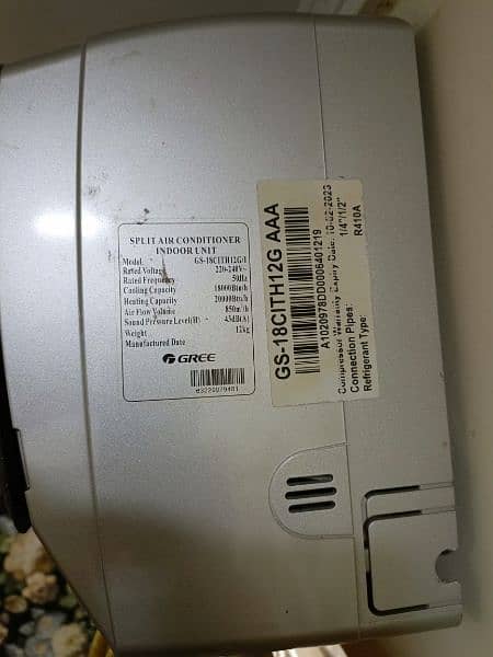 Urgent - GREE DC Inverter 1.5 Ton for Sale 2