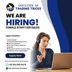 We are hiring female candidates 0