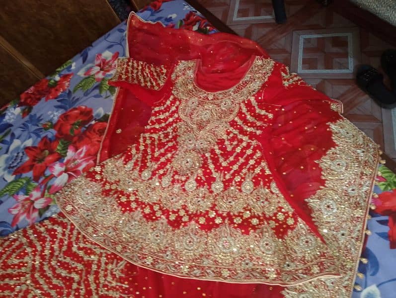 bridal Lehenga For Sale only 2 hours used 11