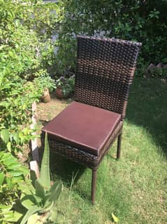 Rattan dining chairs - set of 4 chairs