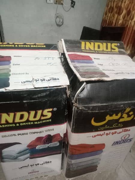 UNused packed Indus washing machine and drayer 1