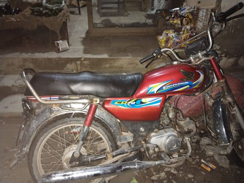 CD 70 bike for sale in good condition model 2013 0