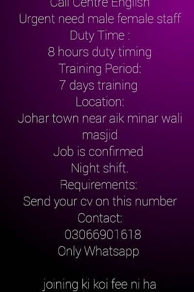 Call Centre online  Part Time Job 0