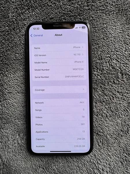 iPhone X non pta sim working 10 by 10 condition 7