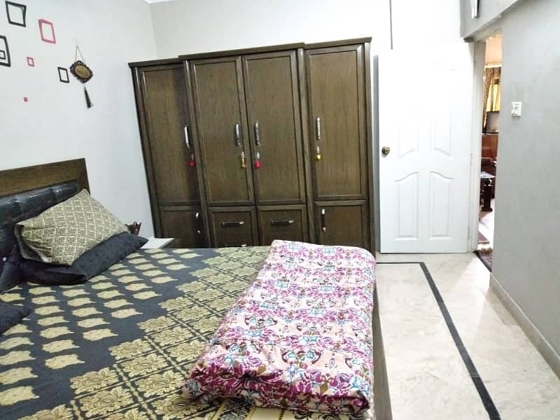 Flat For Sale 2 Bed Rooms Proper 1 Study Room Drawing Dinning 2nd Floor Marble Flooring in Block k North Nazimabad 4