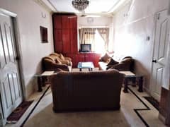 Flat For Sale 2 Bed Rooms Proper 1 Study Room Drawing Dinning 2nd Floor Marble Flooring in Block k North Nazimabad 0