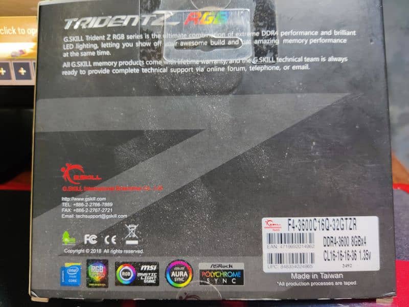 Trident Z 32Gb 3600Mhz CL16 4