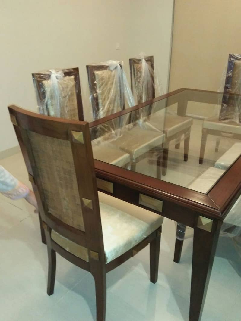 Dining Tables For sale 8 Seater\ 8 chairs dining table\wooden dining 3