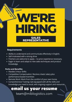 Remote Sales Representative