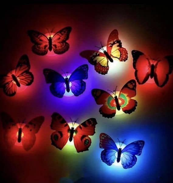 LED lights butterfly night light 6 PCs 0