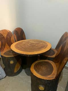 Cement Dinning Table With four chairs