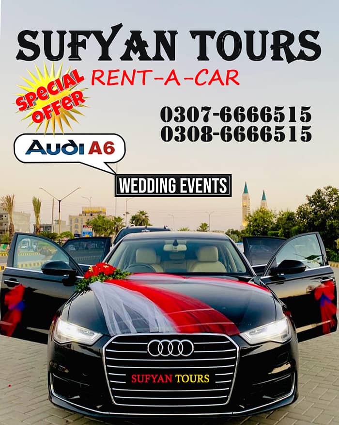 RENT A CAR Audi A6 | Limo | V8 Land Cruise | Car Rental Wedding Car 11