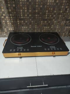 Electric Infrared Dual Stove Silver Crest