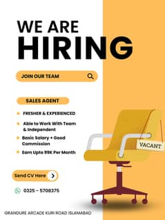 We Are Hiring Sales Agent and Digital Marketer 0