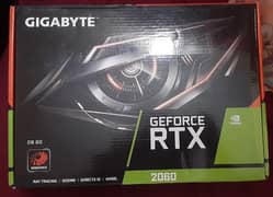 Gigabyte RTX 2060 6gb gaming card