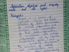 Hand writing assignment woark