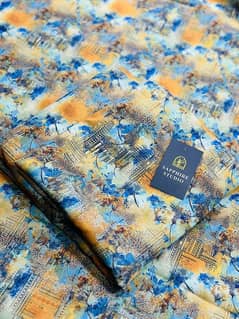 Unstitched silk lawn