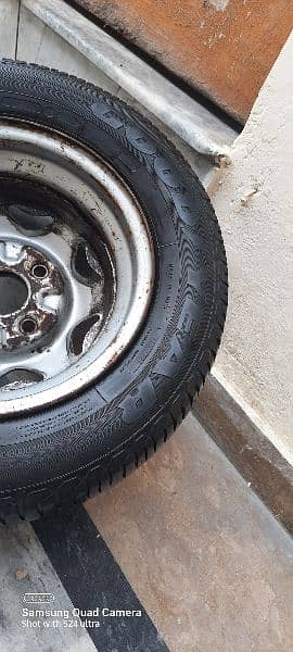 175 70 r13 stepney tire plus rim for sale in mint condition 1