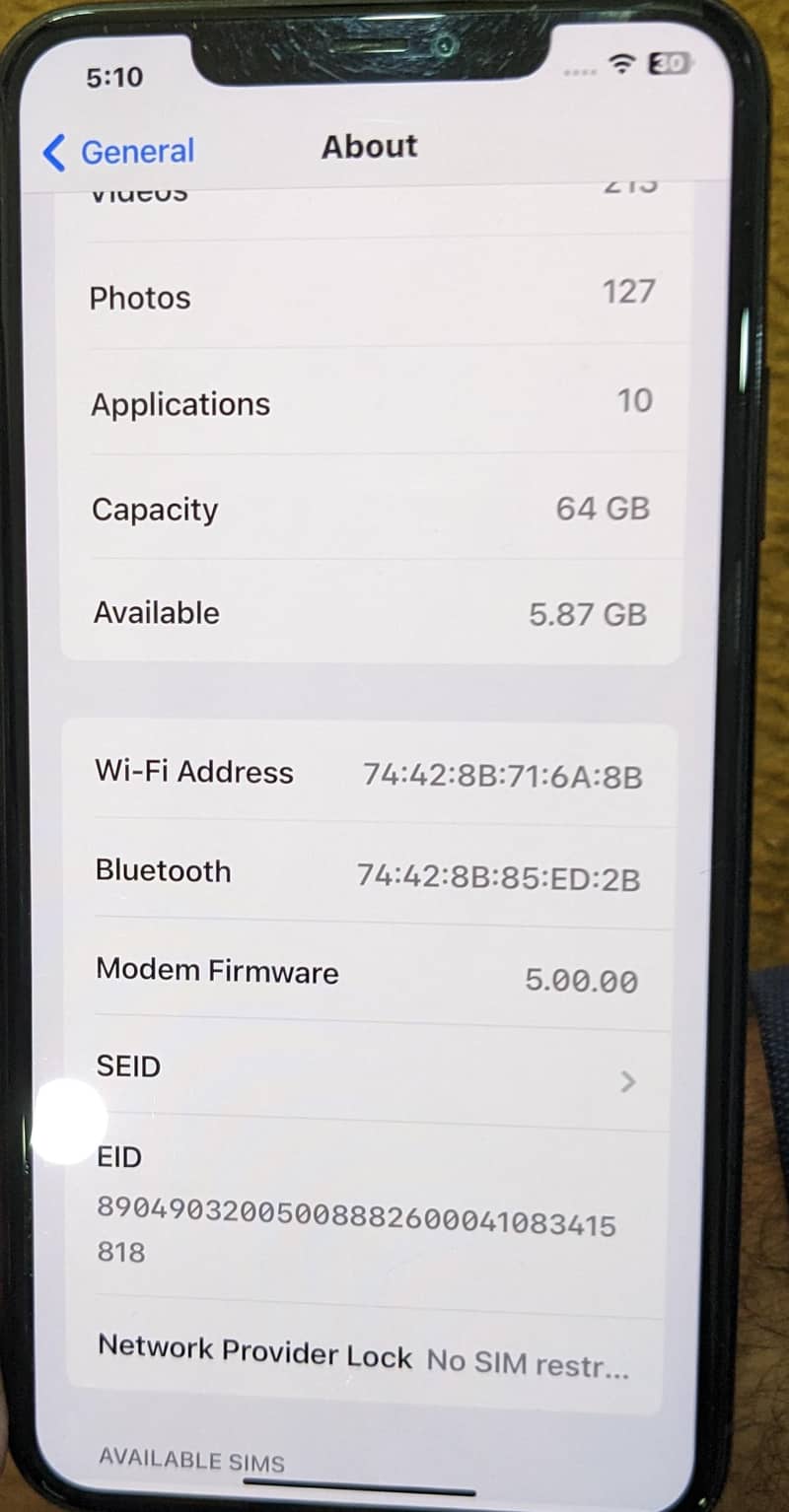 Non PTA Iphone 11 pro max 64 Gb face ID disabled 2