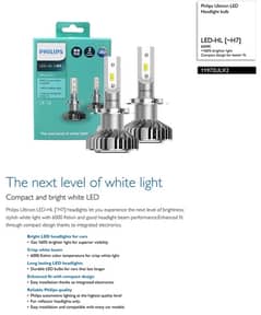 Philips Ultinon LED H7 Car Hi/lo Beam 6000K Cool White Light