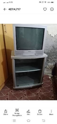 Sony Coloured TV with Trolley