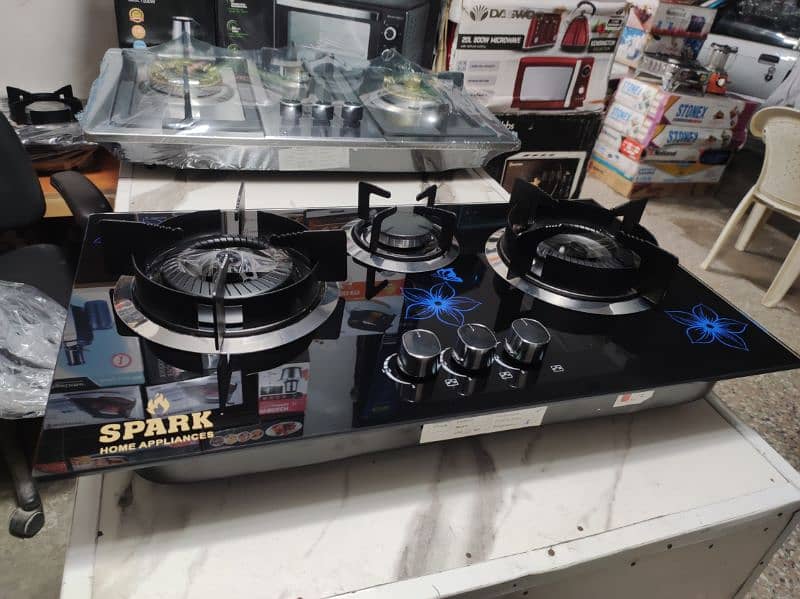 Spark Brand three burner high Quality gas cooking stove 2