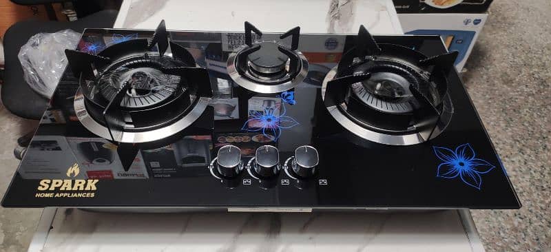 Spark Brand three burner high Quality gas cooking stove 7