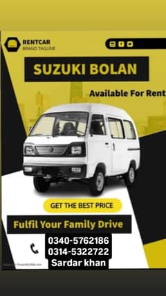 Suzuki Bolan Carry Daba & Suzuki every for Rent AC