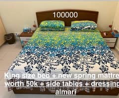 Best Quality woooden King size bedset 0