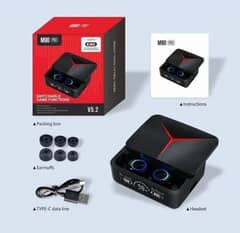 M90 pro earbuds with digital case