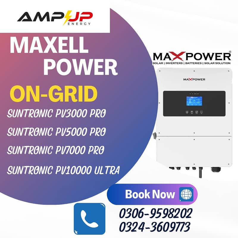 Maxpower Suntronic Suntronic pv 3000 pv 5000  pv 7000 Hybrid Inverter 9