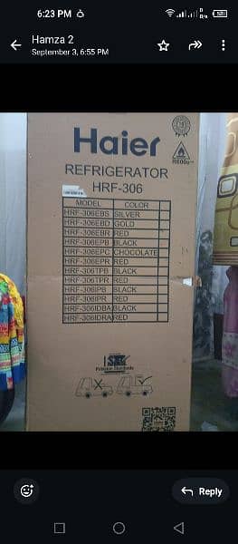 haier refrigerator sealed pack 1