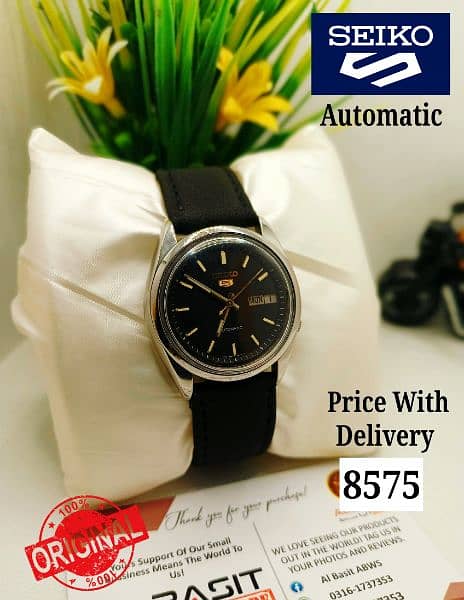 4 ہزار سے لیکر 9 ہزار تک Seiko 5 Automatic Citizen Orient 03161737353 10