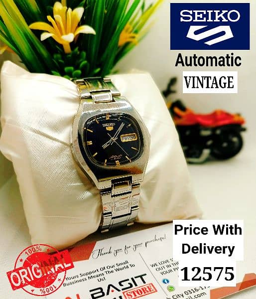 4 ہزار سے لیکر 9 ہزار تک Seiko 5 Automatic Citizen Orient 03161737353 12