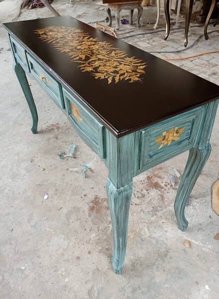 hand painted console new 3