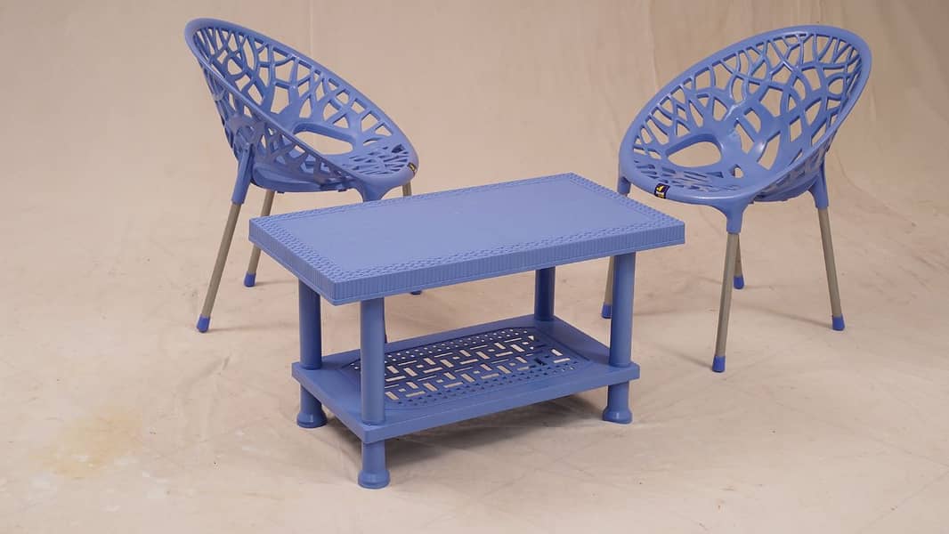 Plastic chair with table for sale -Dilivery All over Pakistan-outdoor 9