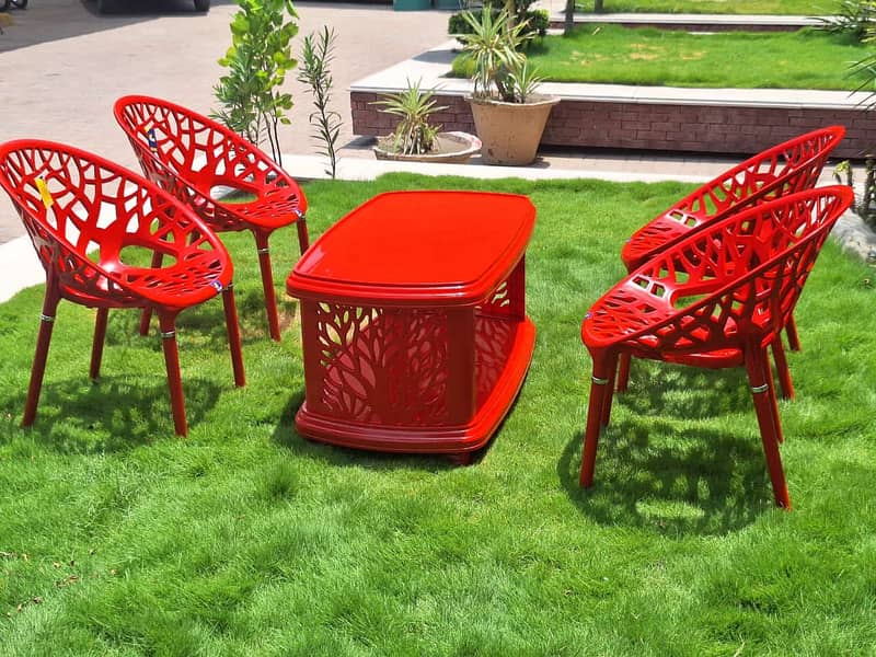 Plastic chair with table for sale -Dilivery All over Pakistan-outdoor 10