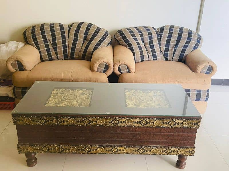 2 seater sofa and table 3