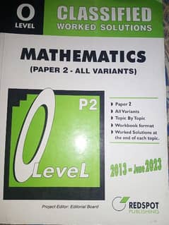 mathematics p2 O level