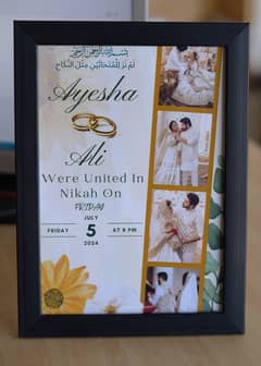 Nikkah Certificates With Frame