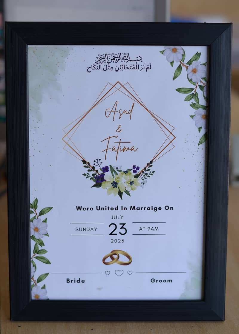 Nikkah Certificates With Frame 1