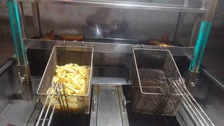 French fries all setup