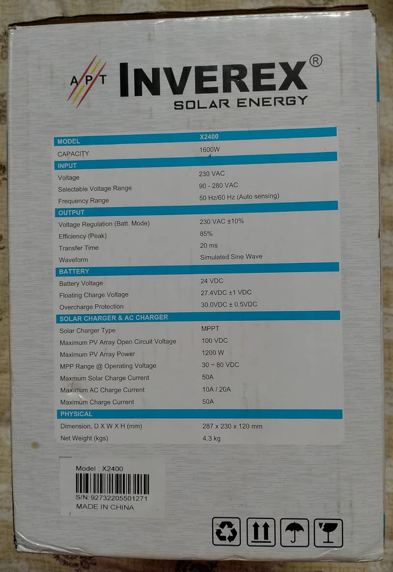 Inverex Solar Energy, X2400 1