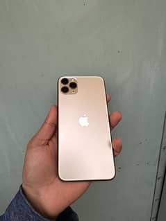 I phone 11 pro max  64gb single sim approved gold colour water pack