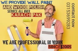 Professional House Paint work wood polish painter renovation service