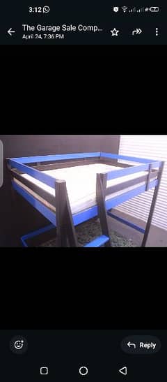 Ikea loft bed with mattress