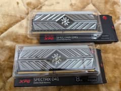 XPG Spectrix D41 DDR4 RGB 8Gbx2 (16Gb) 3000 MHZ 0