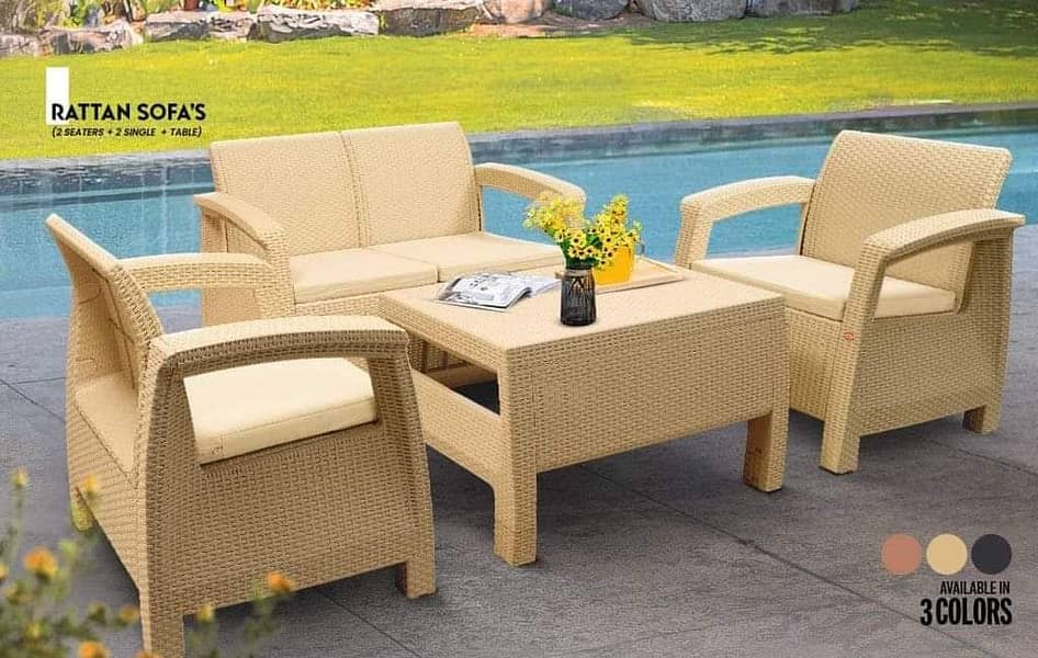 Boss furniture Rattan sofa set 3