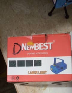 Laser light slightly used with adapter and box